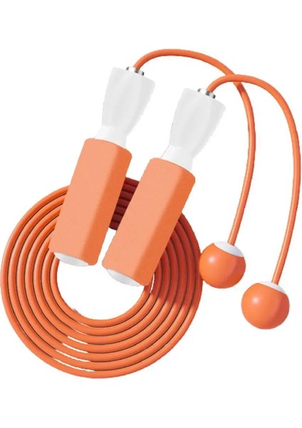 Turuncu Tarzı Egzersiz Atlama Ipi Pürüzsüz Ark Tasarımı Sünger Kolu Çift Kullanımlı Fitne Derecesi Rulman Atlama Ipi (Yurt Dışından)