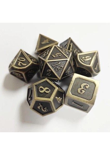 No.39 Tarzı Dnd Oyunu, Masa Üstü Rpg, Zindanlar ve Ejderhalar, Matematik Öğretimi, 7 Için Emaye Katı Metal ile Çokyüzlü Metal Zar Seti Çinko Alaşım (Yurt Dışından) fiyatları