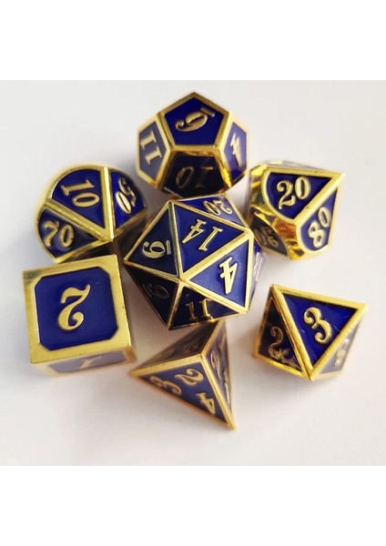 No.39 Tarzı Dnd Oyunu, Masa Üstü Rpg, Zindanlar ve Ejderhalar, Matematik Öğretimi, 7 Için Emaye Katı Metal ile Çokyüzlü Metal Zar Seti Çinko Alaşım (Yurt Dışından) indirimleri