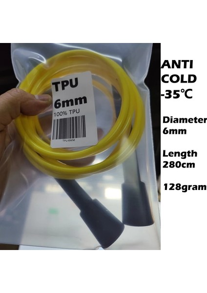 Ra Tpu 6mm 2.8m Stili [fabrika Logosu Yok Ama Daha Uzun] Aynı Rush Athletıcs Hız Atlama Ipi Altında Çift Atlama Hileleri Fitness Crossfit (Yurt Dışından)