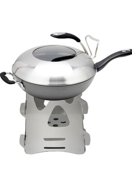 Taşınabilir Açık Odun Sobası Mini Ayrılabilir Paslanmaz Çelik Ookstove Tovve Hızlı Kurulum Tencere Odun Sobası (Yurt Dışından) fırsatları