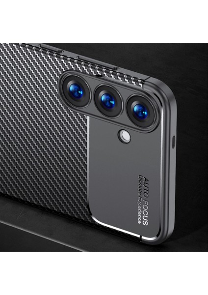 Samsung Galaxy A36 Kılıf Kamera Çıkıntılı Karbon Desenli Renk Atmaz Koruyucu Kapak