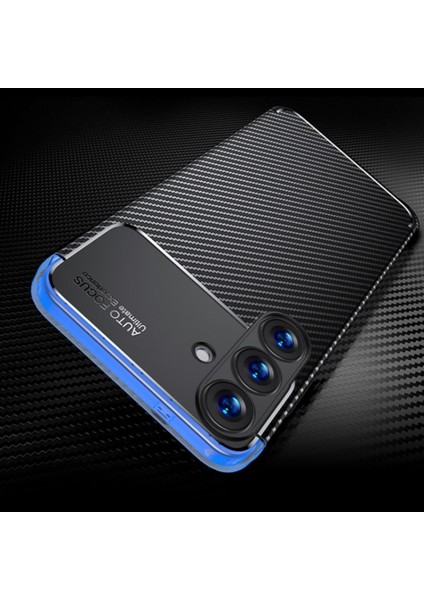 Samsung Galaxy A36 Kılıf Kamera Çıkıntılı Karbon Desenli Renk Atmaz Koruyucu Kapak