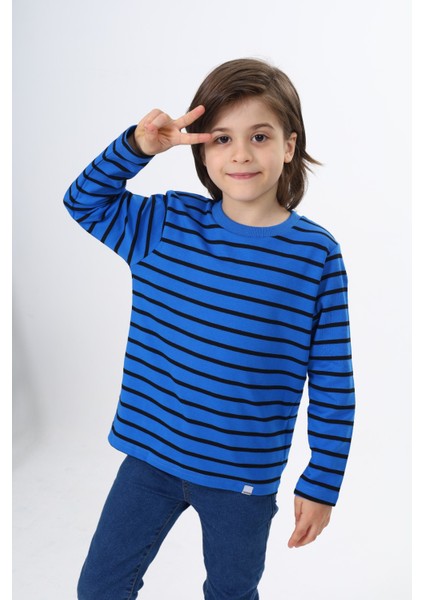 Erkek Çocuk Çizgili Tişört
