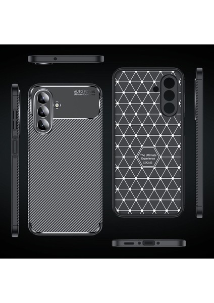 Samsung Galaxy A26 Kılıf Kamera Çıkıntılı Karbon Fiber Desenli Renk Atmaz Koruyucu Kapak Kilif
