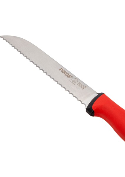 Duo Ekmek Bıçağı Pro Dişli - Kırmızı - 17,5 cm modelleri