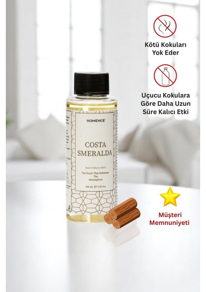 Costa Smeralda Bambu Oda Kokusu Yedek Esans Refill 100 ml
