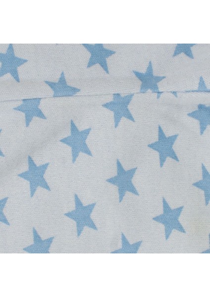 Erkek Bebek Mavi Yıldız Baskılı Çıtçıtlı Pijama Takımı - 1014716 modelleri