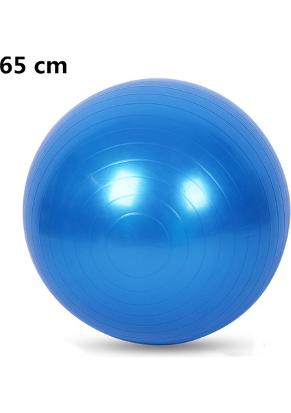 MAVI65CM Tarzı Fitness Sporları Yoga Topları Bola Pilates Spor Salonu Denge Topu Egzersiz Egzersizi Spor Salonu Ev Eğitimi Masaj Dengesi Fitball Ekipmanları (Yurt Dışından)