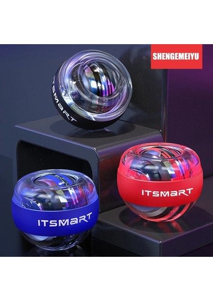 Mavi Stil LED Bilek Powerball Trainer Jiroskop Güç Topu Kol Egzersizi Egzersiz Makinesi Gym Powerball Fitness Ekipmanları (Yurt Dışından) fırsatları