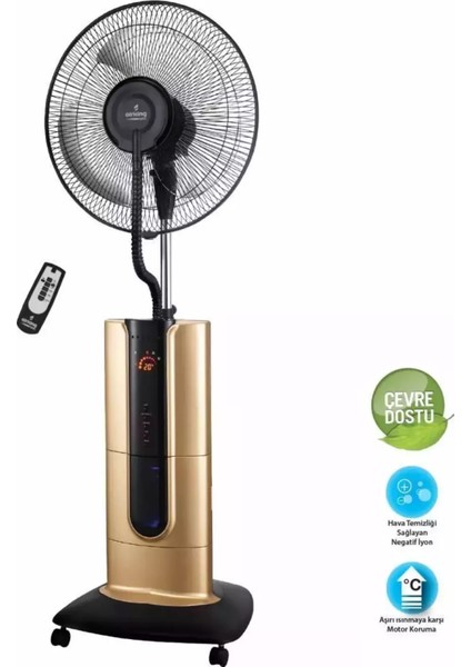 Cool Pro Sanayi Tipi Çok Fonksiyonlu Soğuk Buharlı Iyonizer Vantilatör