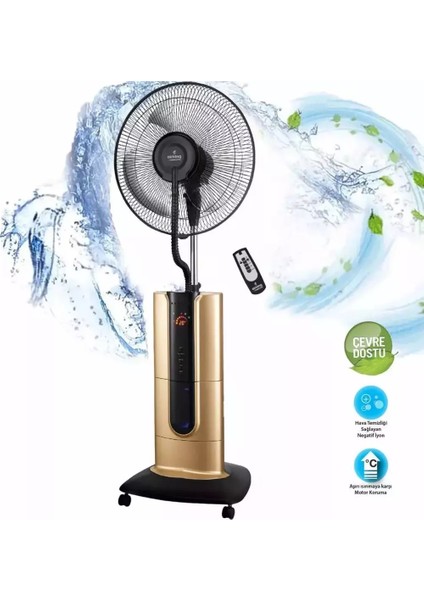 Cool Pro Sanayi Tipi Çok Fonksiyonlu Soğuk Buharlı Iyonizer Vantilatör