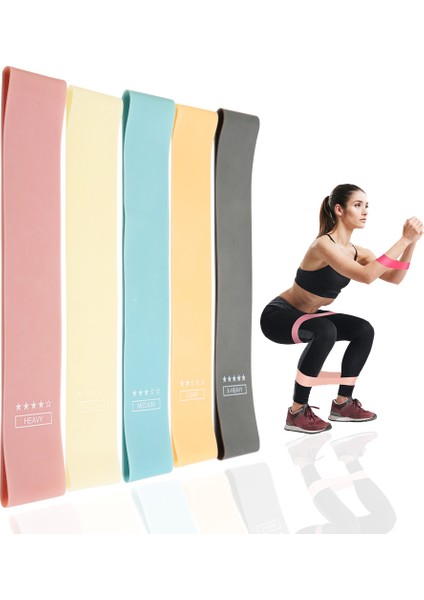 1 3 5 Yıldız Stili Eğitim Fitness Sakız Egzersiz Spor Salonu Güç Direnç Bantları Egzersiz Pilates Spor Lastik Mini Bantlar Crossfit Egzersiz Ekipmanları (Yurt Dışından)