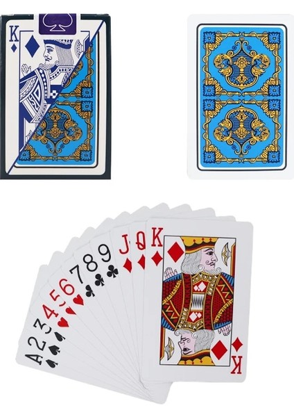 Mavi Desen Stili 100% Pvc Yeni Desen Plastik Su Geçirmez Yetişkin Iskambil Kartları Oyunu Poker Kartları Masa Oyunları 58*88MM Kartlar Poker Kartları (Yurt Dışından)