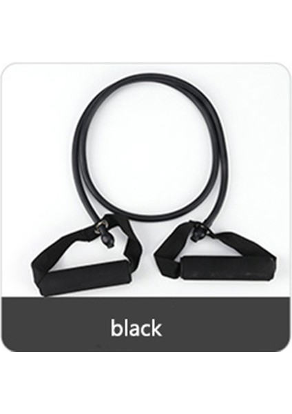 Siyah Stil 1 Tüp Tpe Elastik Direnç Bantları Kauçuk Yoga Bandıfitness Eğitimi Egzersiz Ekipmanları Ev Spor Salonu Çekme Halatı 120CM (Yurt Dışından)