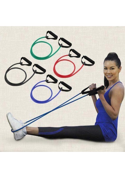 Siyah Stil 1 Tüp Tpe Elastik Direnç Bantları Kauçuk Yoga Bandıfitness Eğitimi Egzersiz Ekipmanları Ev Spor Salonu Çekme Halatı 120CM (Yurt Dışından) fiyatları