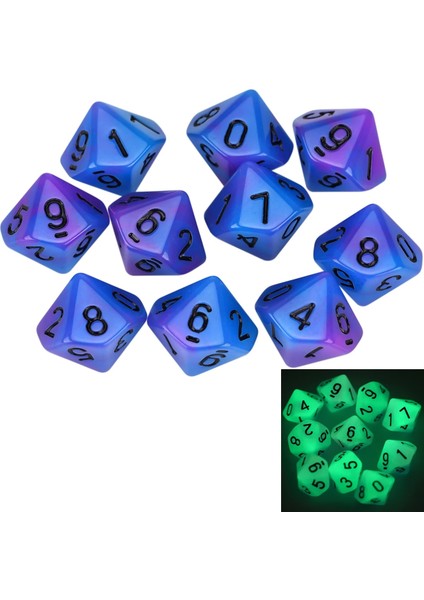 A18 Stili World Of Darkness L5R Game Için 10 D10 Zar Seti (Yurt Dışından)