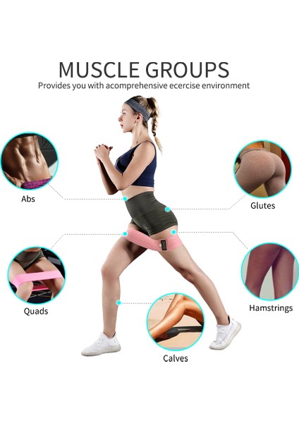 F 06ZD Juhbd Stili Kumaş Ganimet Direnç Bantları Kalça Çemberi Egzersizi Pamuk Bantları Glute Loop Squat Fitness Lastik Bantları Elastik Egzersiz Ekipmanları (Yurt Dışından) fırsatları