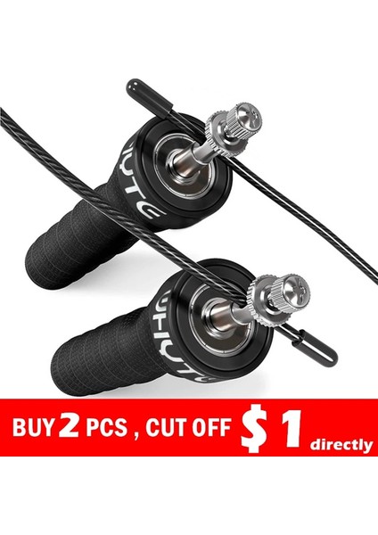 2.5mm Halat Stili Fitness Hız Atlama Ipi Crossfit Ip Atlama Ipleri Ağırlıklı Atlama Tüketim Egzersizi Bilyalı Rulmanlar ile Kaymaz Kollar (Yurt Dışından)