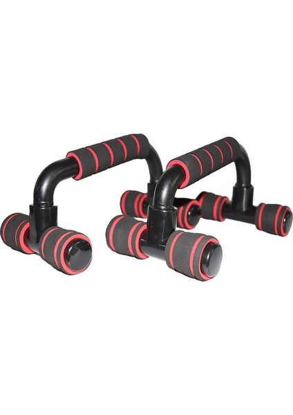 Kırmızı Stil 1 Çift I-Şekilli Push-Up Rafı Fitness Ekipmanları El Sünger Kavrama Barları Kas Eğitimi Push Up Bar Göğüs Ev Spor Salonu Vücut Geliştirme (Yurt Dışından)