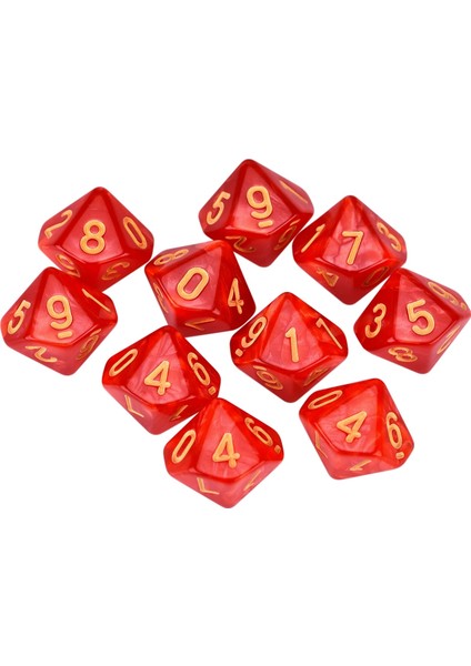 A5 Stili World Of Darkness L5R Game Için 10 D10 Zar Seti (Yurt Dışından)