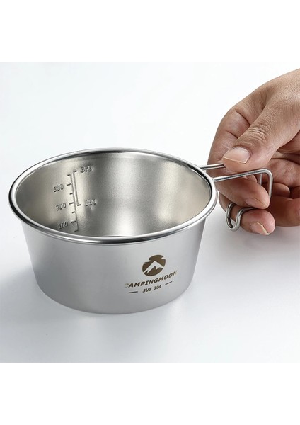 S Kupası Stili Campıngmoon Paslanmaz Çelik Kamp Sierra Fincan Tencere Hafif Kompakt Kamp Pot Yürüyüş Kahve Kupa Kase Bardak Sofra Takımı (Yurt Dışından) fiyatları