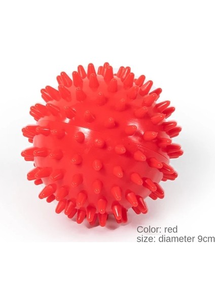 9.5cm Kırmızı Stil Yoga Masaj Topu Dikenli Tetik Noktası Masaj Topları Sağlık Rölyef Vücut Ağrısı El Ayak Duyusal Kirpi Masajı Taşınabilir (Yurt Dışından)