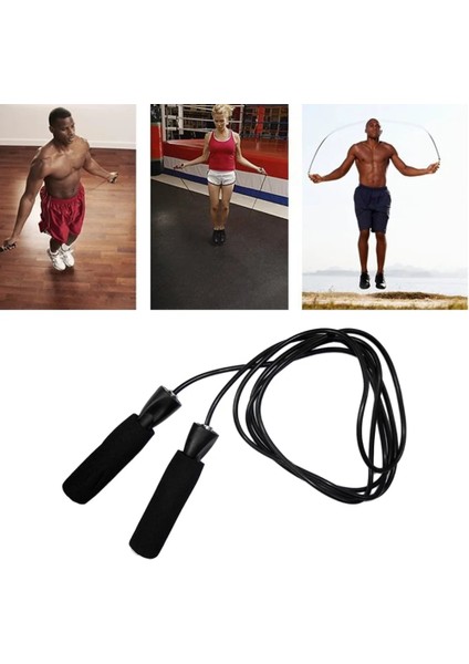 Siyah Stil Aerobik Egzersiz Boks Atlama Ipi Ayarlanabilir Rulman Hızı Fitness Siyah (Yurt Dışından) fiyatları