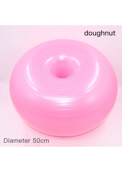 Mavi 01 Stili Pvc Donut Fitness Yoga Topu Pompa Seti ile 50CM Pilates Fitness Salonu Denge Elma Topu Yoga Yarım Küre Spor Salonu Ev Eğitimi (Yurt Dışından) modelleri