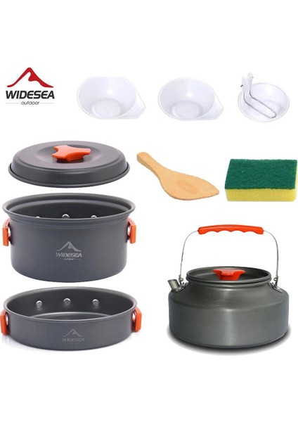 Sofra Seti 1 Stil Widesea Kamp Sofra Takımı Açık Tencere Seti Tencere Turist Yemekleri Melon Mutfak Ekipmanları Dişli Gereçleri Yürüyüş Seyahat (Yurt Dışından) modelleri