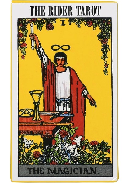 Sarı Stil Tam Ingiliz Parlak Binici Seti Tarot Kartlarını Bekleyin Fabrika Yapımı Smith Tarot Güverte Tahta Oyun Kartları Sıcak Satış (Yurt Dışından)