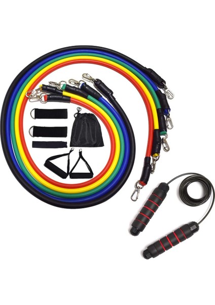 12 Adet Tarzı Ull Halat Direnç Bantları Atlama Ipi ile Set Kapı Çapa Ayak Bileği Askıları Ev Spor Salonu Egzersizi Için 8 Şekilli Streç Bant Kolları (Yurt Dışından)