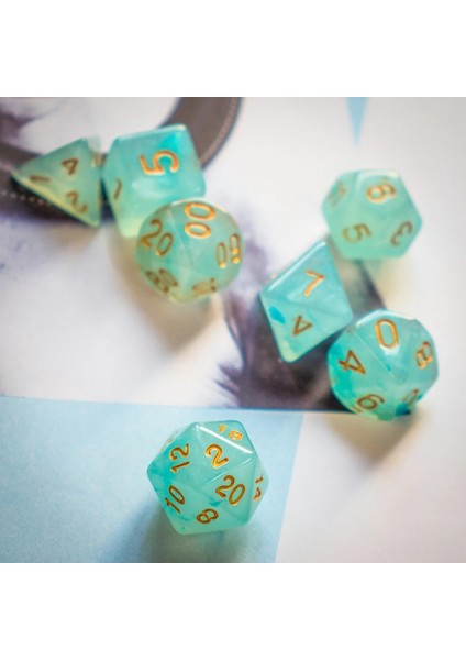 Mor Tarzı Et D&d Zar Yarı Saydam Bulutlar Dnd Zar D4 D6 D8 D10 D% D12 D20 Çokyüzlü Oyunlar Mtg Rpg Için Zar Seti (Yurt Dışından)