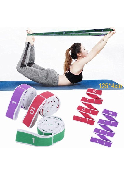 Yeşil Stil Spor Eğitimi Yoga Direnç Bandı Dans Yogası Yardımcı Germe Kemeri Latin Eğitimi Elastik Bantlar Streç Kayış (Yurt Dışından) fiyatları