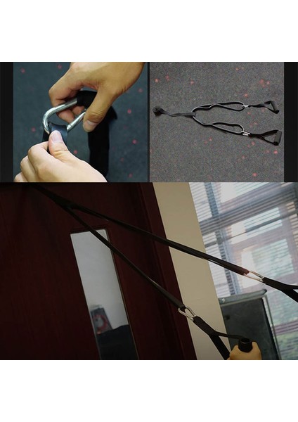 D Kanca Stili 1 Çift Fitness Direnç Bantları Tüpler Kolları Doğal Lateks Bant Aksesuarları Streç Egzersiz Bandı Eğitimi Siyah Spor Salonu Gücü (Yurt Dışından) fiyatları