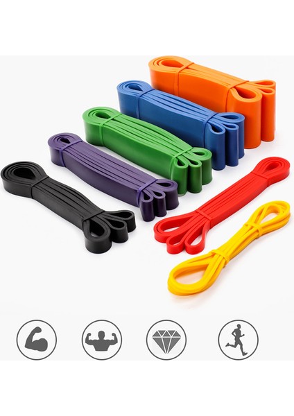 X003 Stili Elastik Lastik Bantlar Doğal Lateks, Unisex Genişleticiler, Pilates Fitness Ekipmanları, Direnç ve Kuvvet Antrenman Genişletici (Yurt Dışından) modelleri