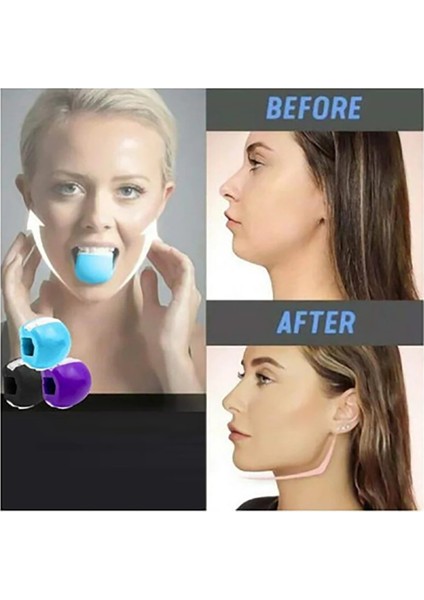 Mor Tarzı Çene Egzersiz Topu Yüz Masseter Silika Jel Jawline Kas Eğitimi Fitness Topu Boyun Yüz Tonlama Jawrsize Kas Egzersiz Cihazı (Yurt Dışından) indirimleri