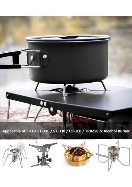 Turuncu Tencere Seti Stili Mini Kamp Masası Isı Kalkanı Gaz Sobası Standı Kamp Sobası Katlanır Masa Soto STST330CB-JCB TRB250 Gaz Brülörleri (Yurt Dışından) indirimleri