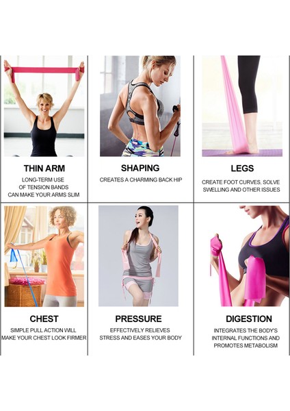 Fildişi Tarzı Ev Egzersizi Crossfit Kauçuk Çekme Bandı Forhom Yoga Pilates Streç Direnç Bandı Elastik Egzersiz Fitness Yardım Bandı Eğitimi (Yurt Dışından) fırsatları