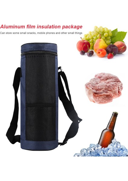 Lacivert Tarzı Alüminyum Film Yalıtım Çantası Açık Kamp Gıda Soğutucu Çantalar Su Içecek Şişesi Çanta Katlanır Torage Dayanıklı Çantalar (Yurt Dışından) modelleri