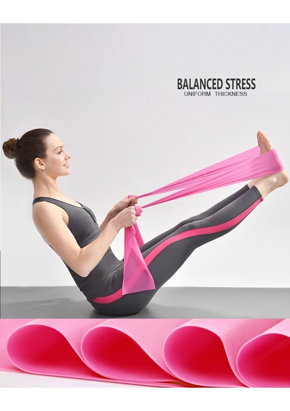Mavi Stil 1800 MM150 Mm0.35 mm Streç Direnç Bandı Yoga Pilates Egzersiz Fitness Bandı Eğitimi Elastik Bantlar Yoga Aksesuarları Jimnastik Ekipmanları (Yurt Dışından) indirimleri