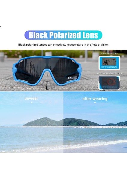 No.5 Tarzı Çok Mtb Bisiklet Gözlüğü Erkek Kadın Bisiklete Binme Güneş Gözlüğü UV400 Polarize Bisiklet Gözlükleri Spor Yarış Binme Gözlüğü Ciclismo 1 Lens (Yurt Dışından)