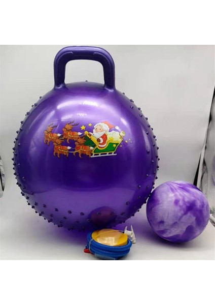 Gül Kırmızı Stili Pratik Iyi Esneklik Saplı Şişme Top Seti Kaymaz Hazne Top Seti Pilates Için Noel Teması (Yurt Dışından) indirimleri