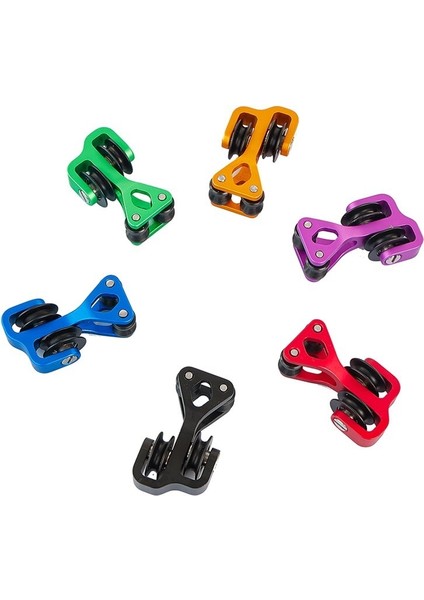 Sarı Stil Pürüzsüz Bölücü Kaydırıcı Kasnak Bowstring Bölme, Bowstring Alüminyum Alaşımının Yıpranmasını Önler Bileşik Yay Için 6 Renk (Yurt Dışından)