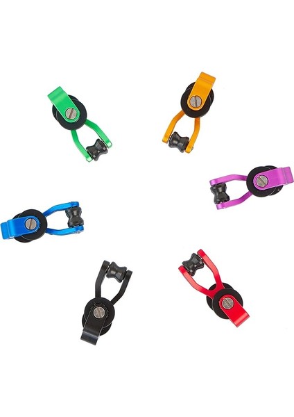 Sarı Stil Pürüzsüz Bölücü Kaydırıcı Kasnak Bowstring Bölme, Bowstring Alüminyum Alaşımının Yıpranmasını Önler Bileşik Yay Için 6 Renk (Yurt Dışından)