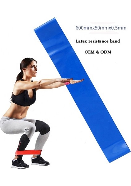 Mavi Stil 5 Seviye Fitness Egzersiz Direnç Bantları Yoga Pilates Spor Eğitimi Kauçuk Elastik Bant Egzersiz Döngüsü Spor Salonu Ekipmanları Kalça Çemberi (Yurt Dışından)