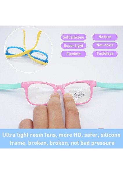 Altın Tarzı Çocuklar Anti Mavi Işık Gözlük Kare Çocuk Erkek Kız Bilgisayar Optik Çerçeve Spor Bisiklet Gözlük Filtresi Yumuşak Çerçeve (Yurt Dışından) fırsatları