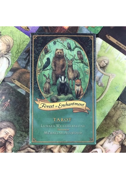52 Adet TS56 Tarzı Oracle Büyü Ormanı Tarot Oracle Karton Güverte Oyunları Parti Oyunu Için Oyun Kartları (Yurt Dışından)
