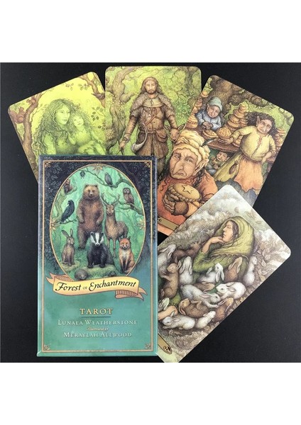 52 Adet TS56 Tarzı Oracle Büyü Ormanı Tarot Oracle Karton Güverte Oyunları Parti Oyunu Için Oyun Kartları (Yurt Dışından)