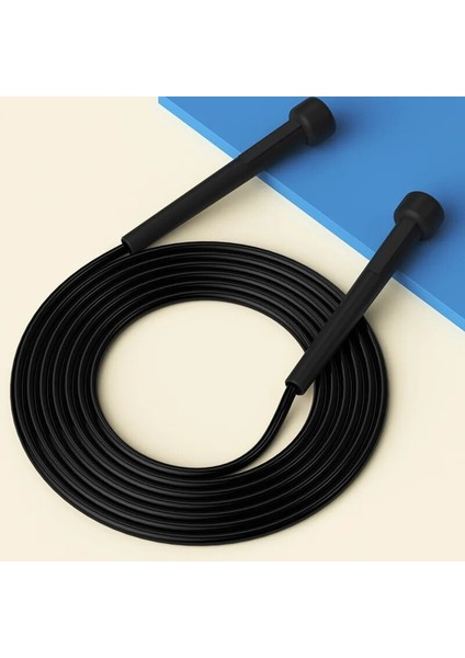 Siyah Stil 255 cm Çocuklar Kız Pvc Atlama Ipi Atlama Temel Renkli Spor Oyunu Egzersiz Aracı Atlama (Yurt Dışından)